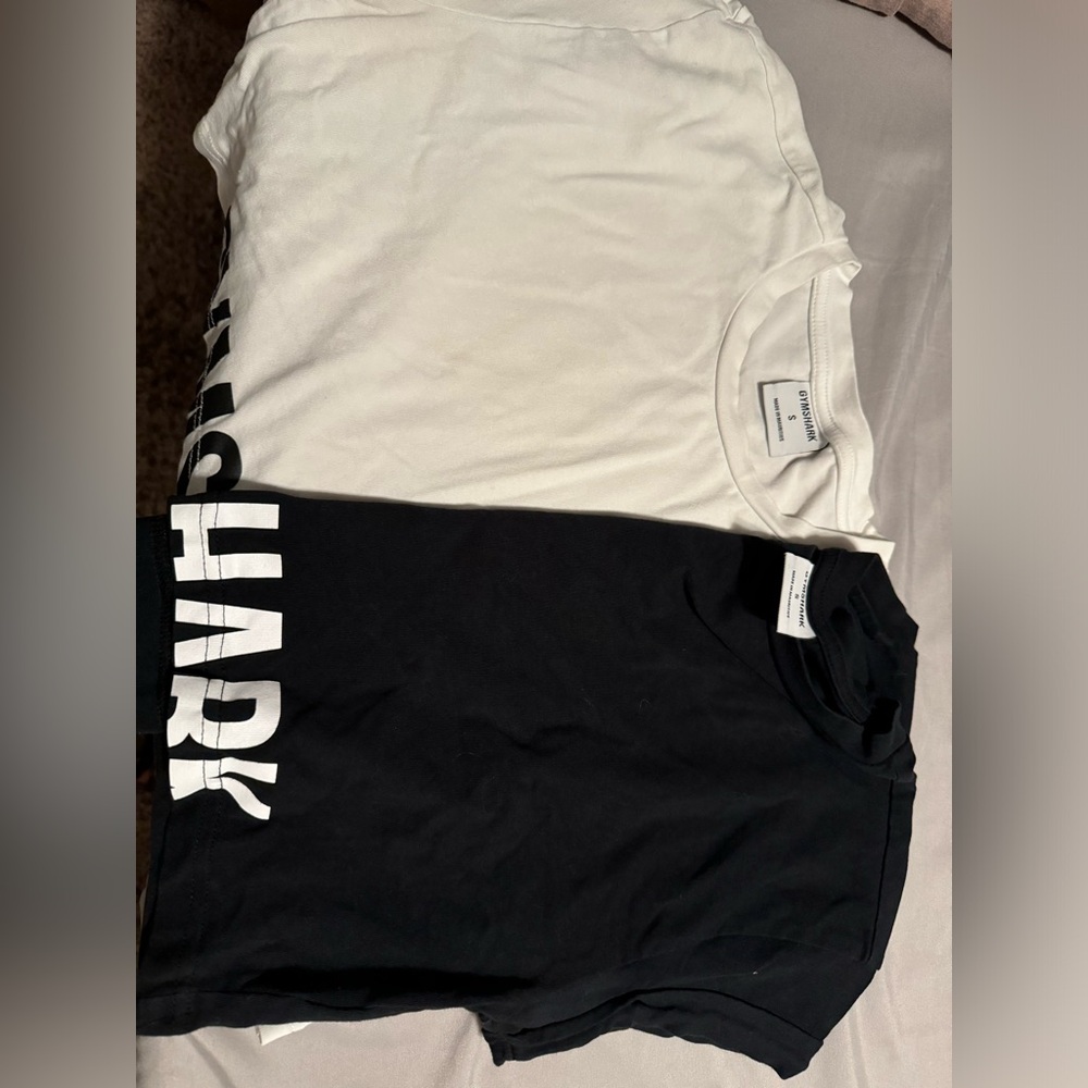 Gym shark workout shirts 2 pack